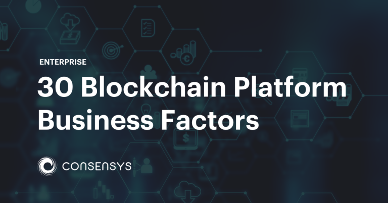 30 Business-Faktoren der Blockchain-Plattform