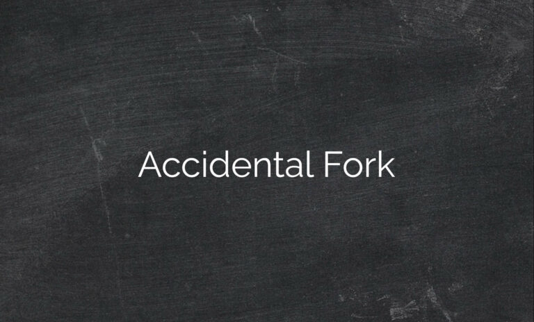 Accidental Fork