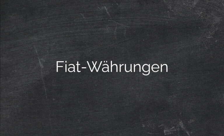 Fiat-Währungen