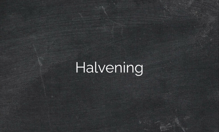 Halvening