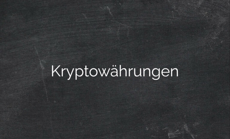 Kryptowährungen