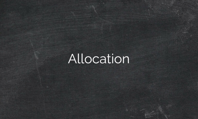 Allocation