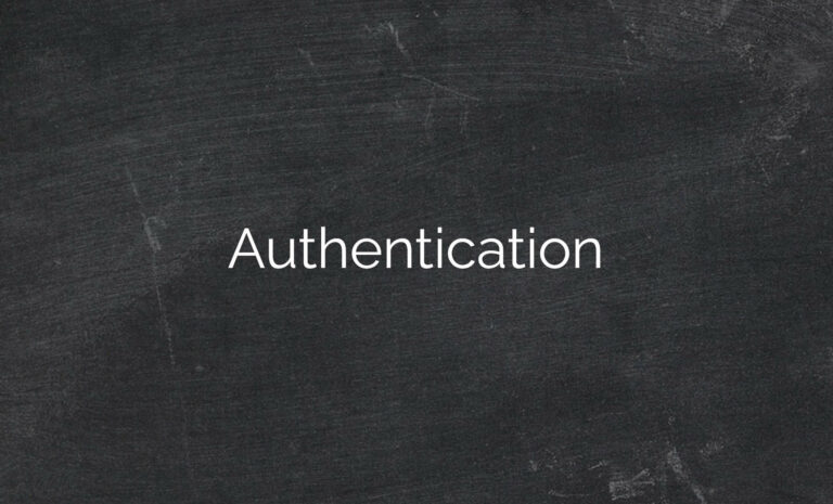 Authentication