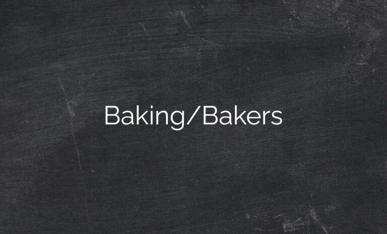 Baking/Bakers