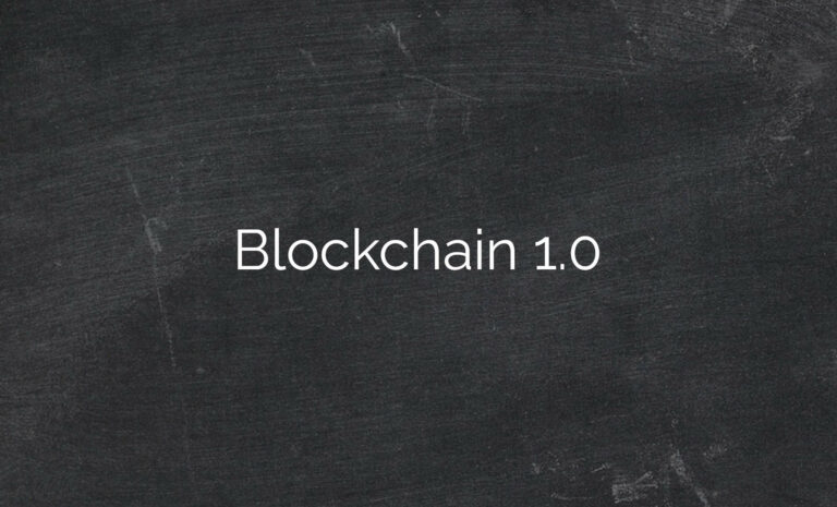 Blockchain 1.0