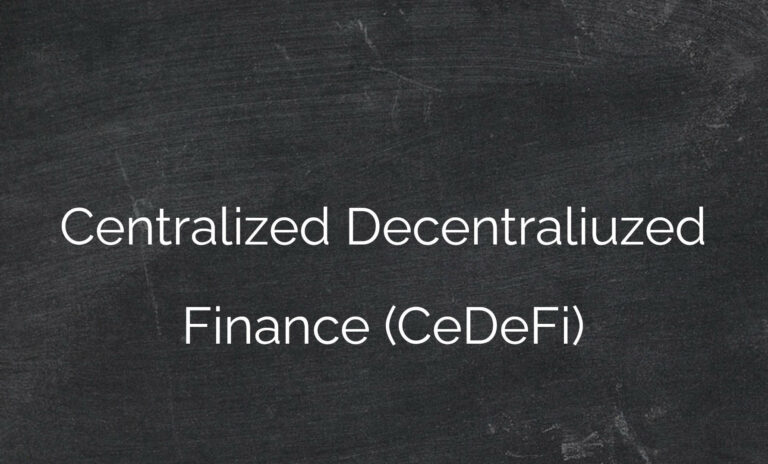 Centralized Decentralized Finance (CeDeFi)