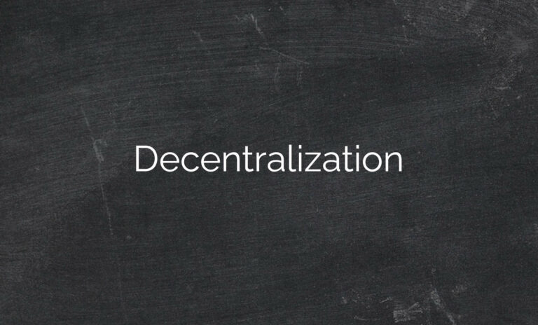 Decentralization