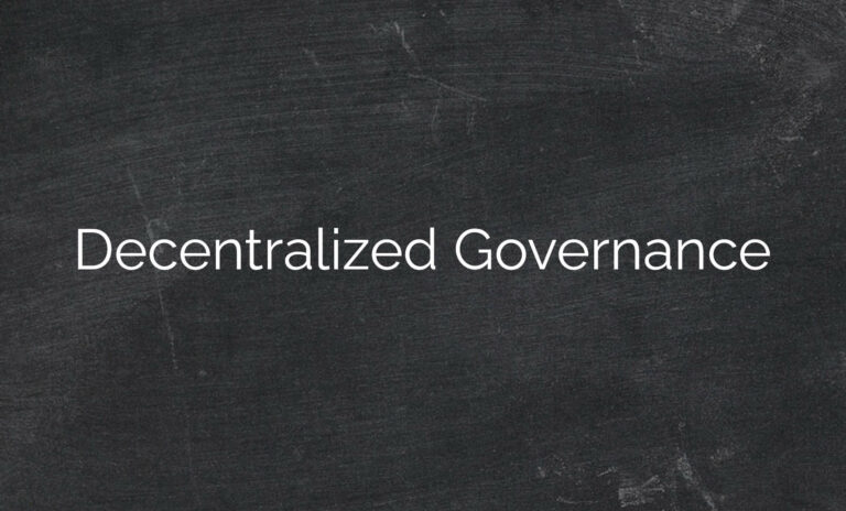 Decentralized Governance