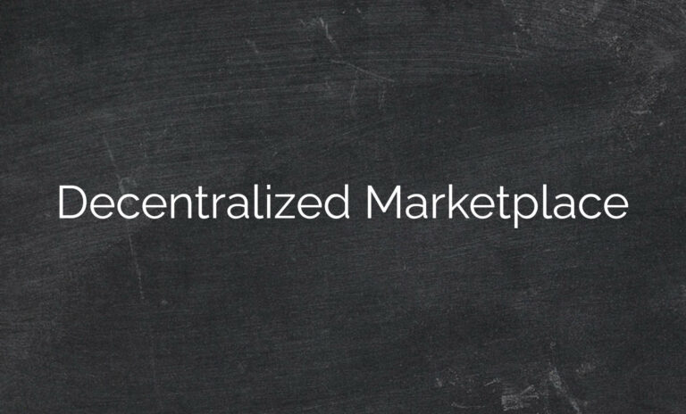 Decentralized Marketplace