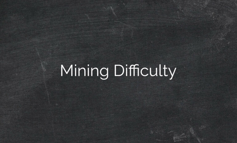 Mining Difficulty