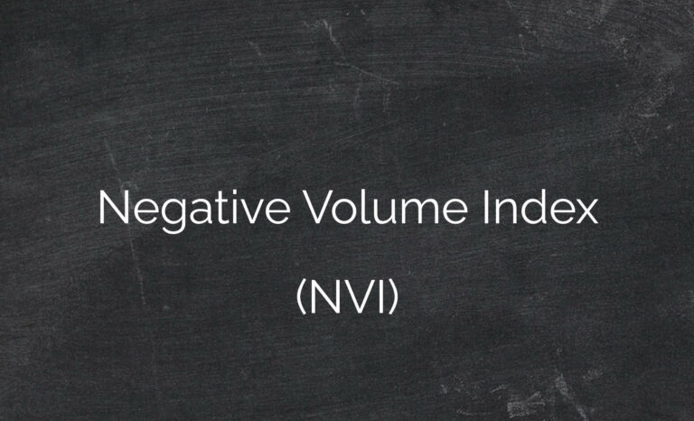 Negative Volume Index (NVI)