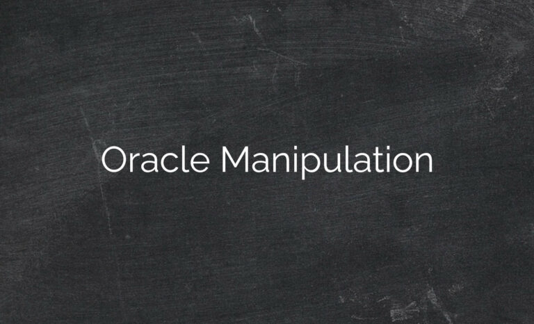 Oracle Manipulation