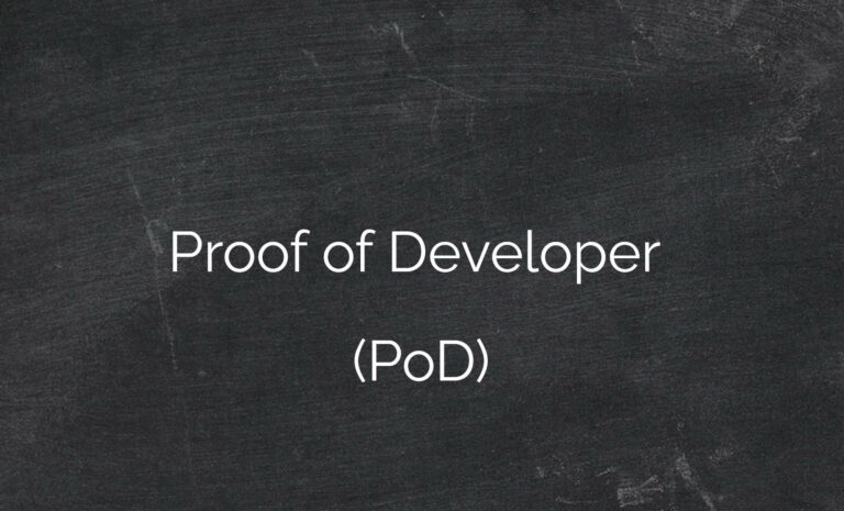 Proof of Developer (PoD)