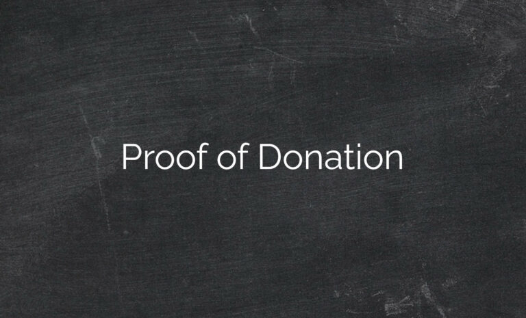Proof of Donation