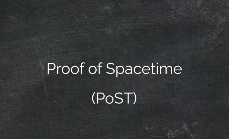 Proof of Spacetime (PoST)