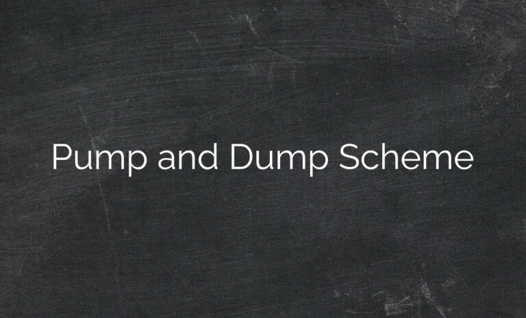 Pump and Dump Scheme