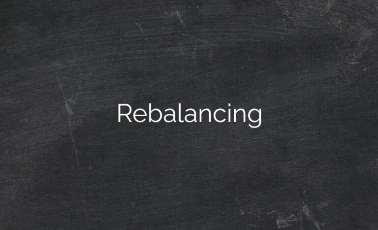 Rebalancing