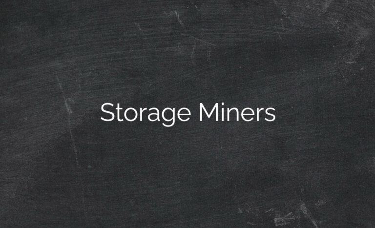 Storage Miners