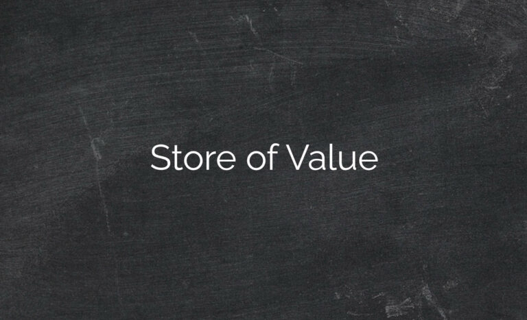 Store of Value