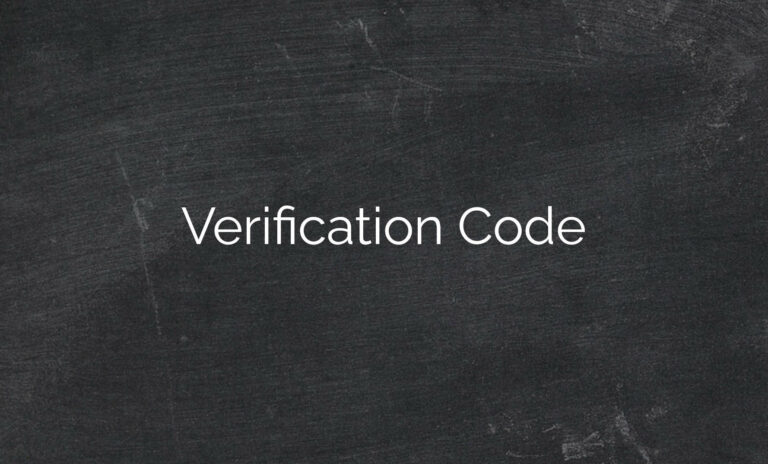 Verification Code