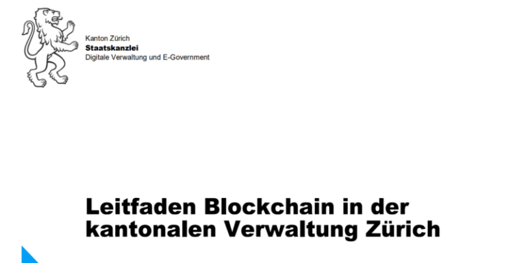 Leitfaden Blockchain in der kantonalen Verwaltung Zürich